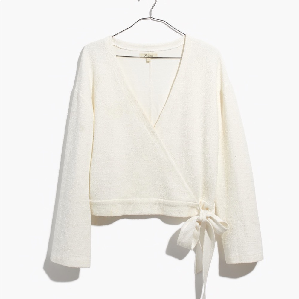 Madewell Texture & Thread Wrap Top - Picture 4 of 7